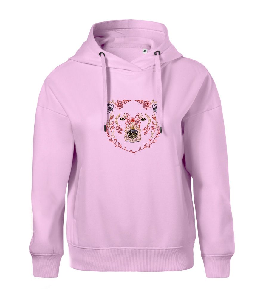 Vyšívaná dámska mikina, vyšívaný motív MEDVEĎ